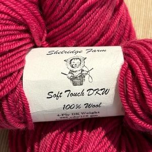 SHELRIDGE FARM Raspberry Pink 100% Wool Soft Touch DKW